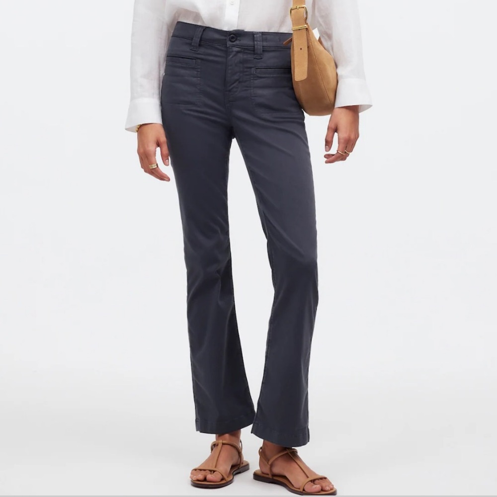Madewell mid rise kick out jean